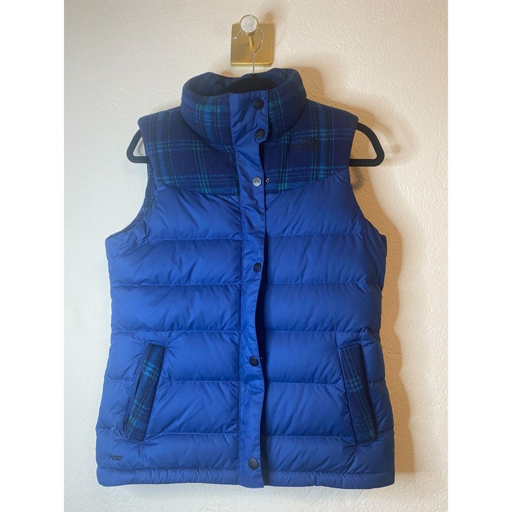 The North Face Women's NUPTSE Puffer Vest Blue 700 Down Small